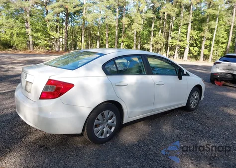 2012 Honda Civic Lx из США, поврежденный, VIN 2HGFB2F54CH574492